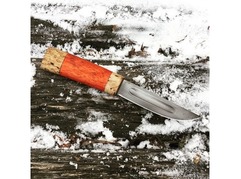 Нож Якутский (сталь хв5, рукоять карельская береза, падук)