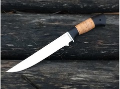 Нож Ягуар  (сталь 95Х18, рукоять граб, береста)