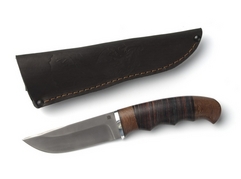 Нож Егерь (Х12МФ, рукоять венге, кожа)
